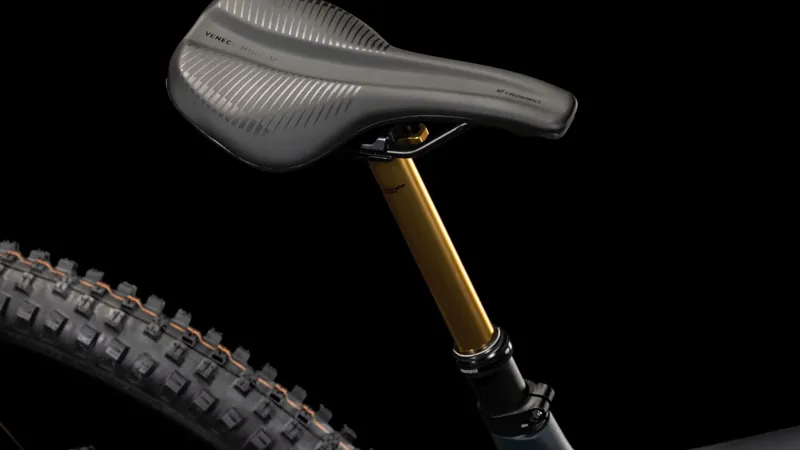 Cube Stereo Hybrid One44 HPC AT eMountain Bike in Carbon/Gold-4